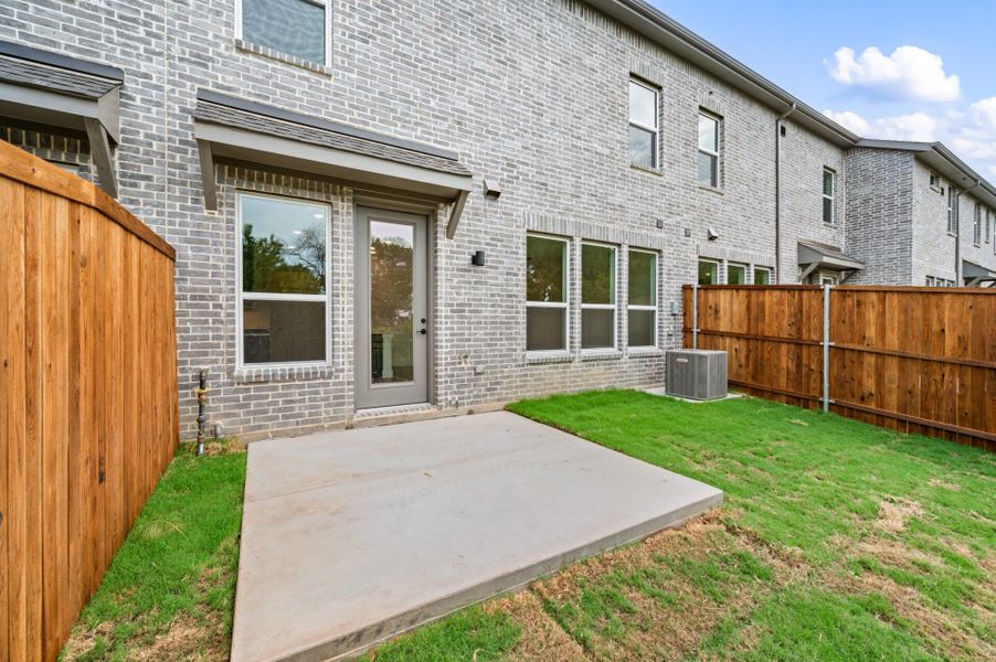 Exterior details and patio area of a home in Enclave at Chadwick Farms, Northlake (Image 4).