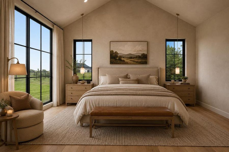 Furnished interior view inside a new home in , Weston (Image 11).