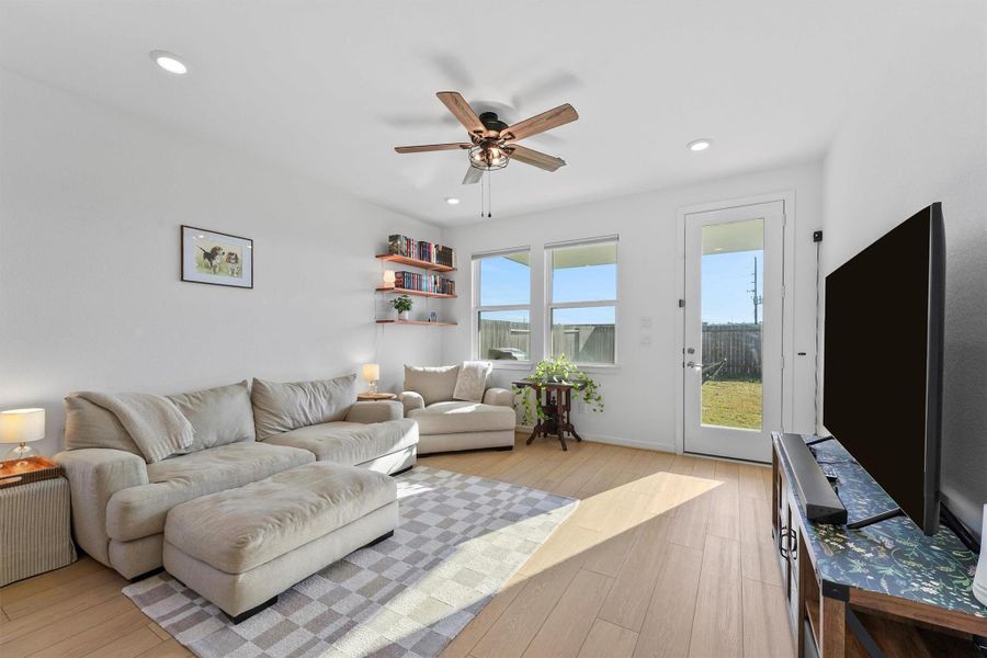Furnished interior view inside a new home in Mason Woods 40s, Cypress (Image 7). Furnished interior view inside a new home in Mason Woods 40s, Cypress (Image 7).