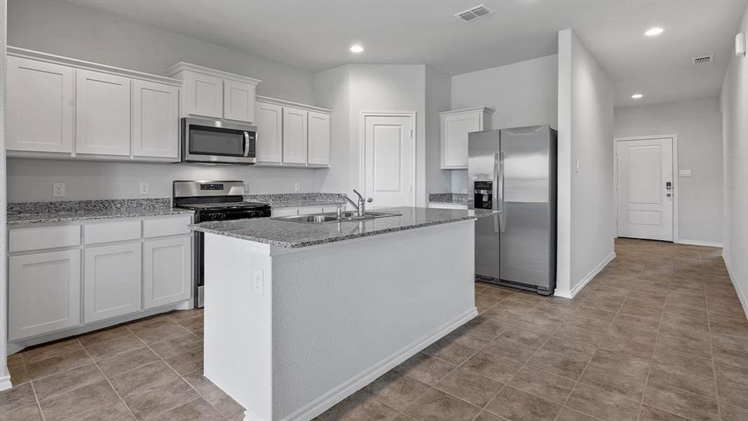 Kitchen - All Home and community information, including pricing, included features, terms, availability and amenities, are subject to change at any time without notice or obligation. All Drawings, pictures, photographs, video, square footages, floor plans, elevations, features, colors and sizes are approximate for illustration purposes only and will vary from the homes as built.