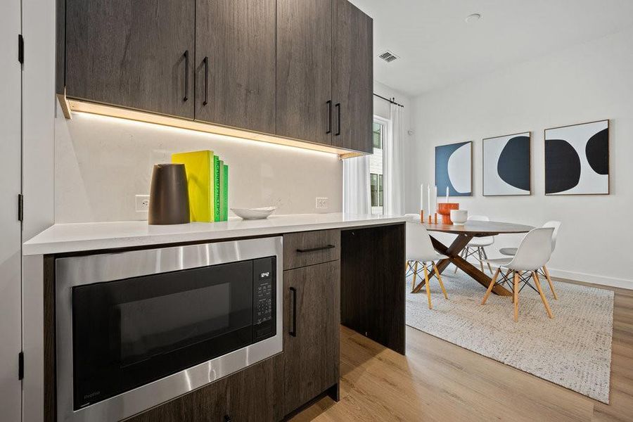 Furnished interior view inside a new home in , Dallas (Image 9).