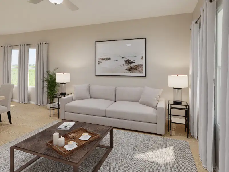 Furnished interior view inside a new home in Lakehaven - Spring Series, Farmersville (Image 4).