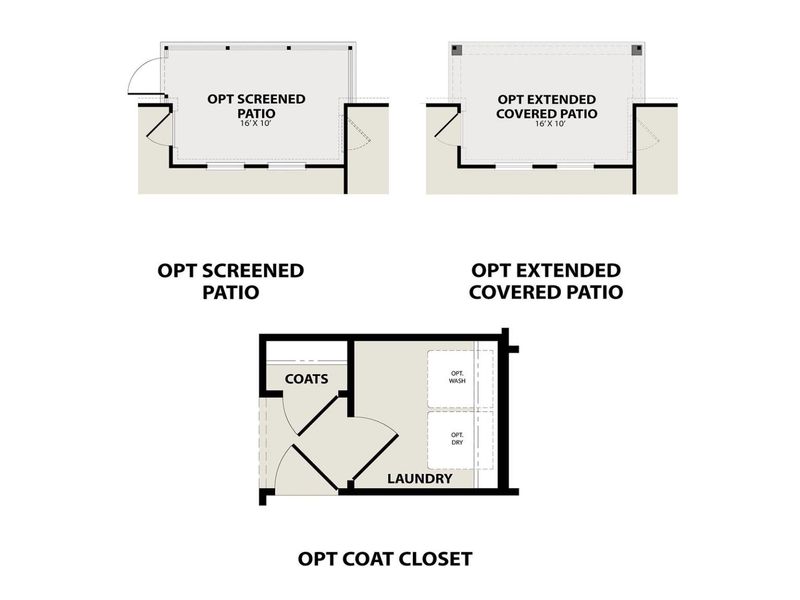 2D floor plan layout for the The Redbud A by Davidson Homes LLC in Meadow Ridge Estates, Josephine, TX (Image 5).