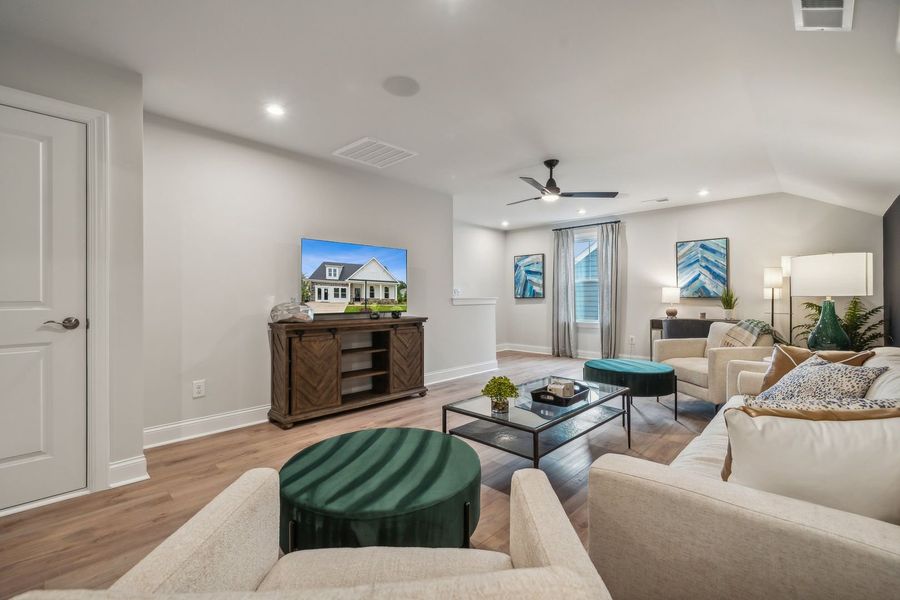 Furnished interior view inside a new home in The Beacon at Old Peachtree Single Family Homes, Lawrenceville (Image 236).
