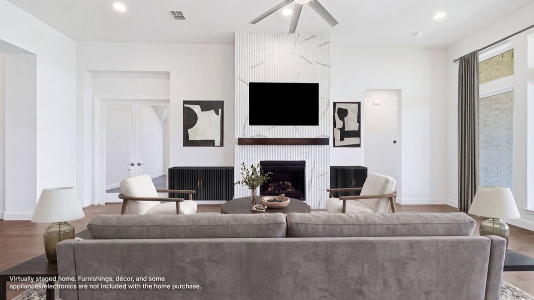Furnished interior view inside a new home in Landmark, Denton (Image 7).