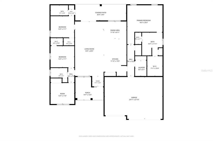 2D floor plan layout of this home in , Palm Coast, FL (Image 5).