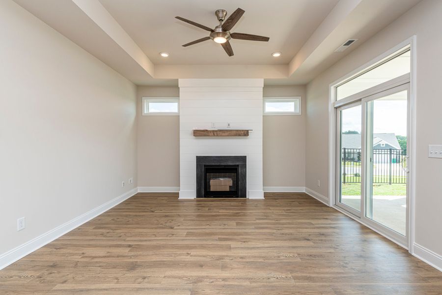 Representative unfurnished interior of a home built from the Salerno by McKee Homes in The Cottages at 78 North, Sanford (Image 9).