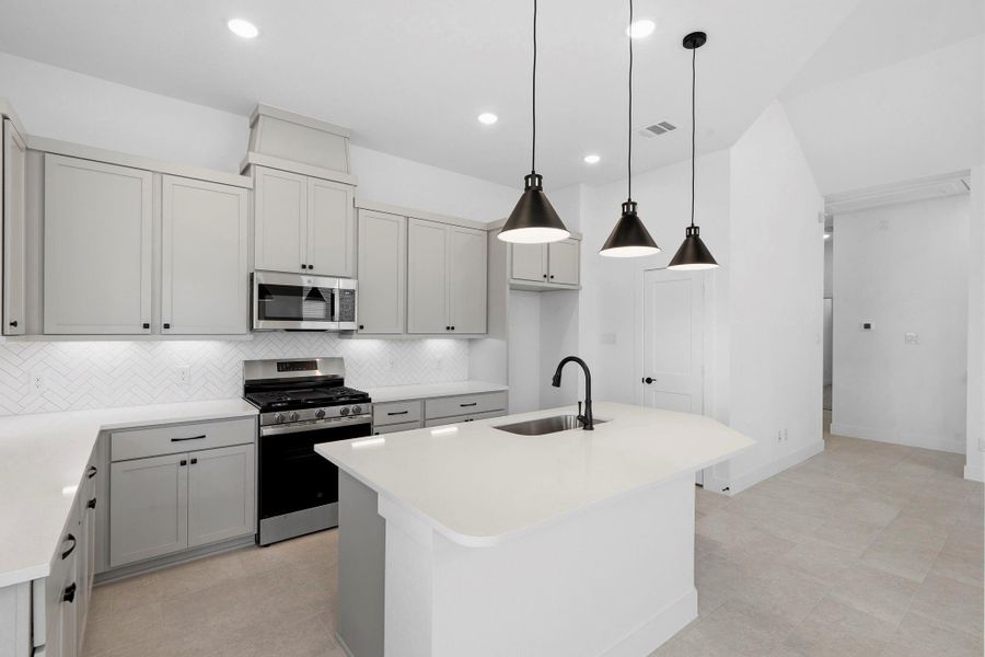 Furnished interior view inside a new home in Bridgeland, Cypress (Image 8).