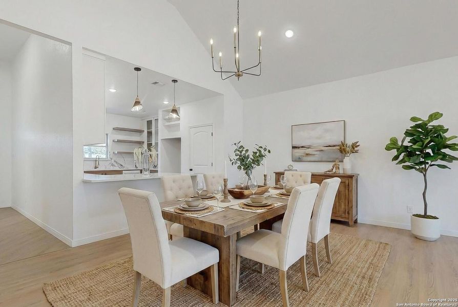 Furnished interior view inside a new home in , Spring Branch (Image 9).