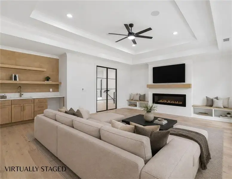Furnished interior view inside a new home in , Hoschton (Image 8).