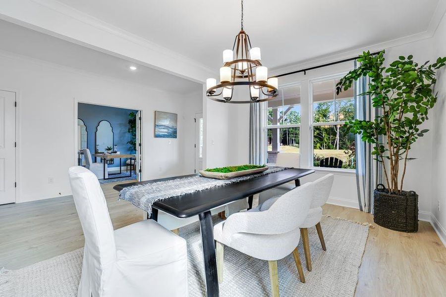 Furnished interior view inside a new home in Reserve at Hickory Walk, Kennesaw (Image 9).