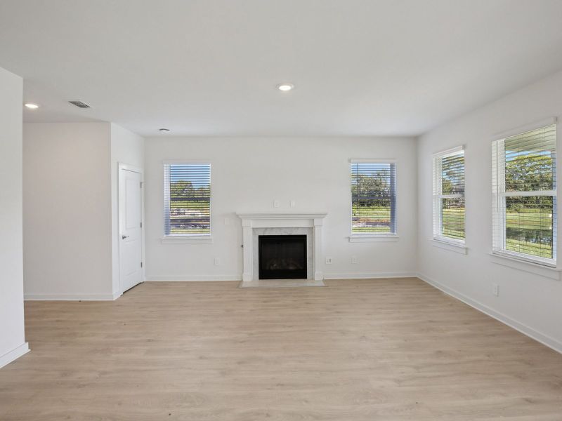 Invite friends and family to watch the big game in the spacious great room.