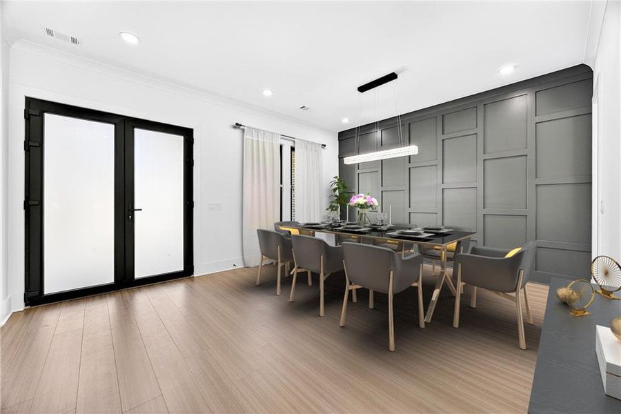 Furnished interior view inside a new home in , Auburn (Image 12).