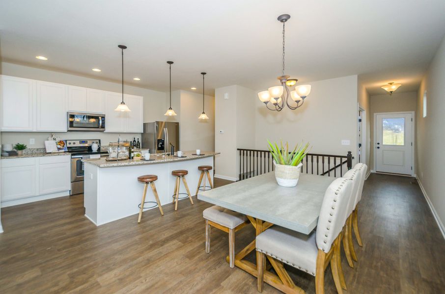 Representative furnished interior of a home built from the Wembley by Fischer Homes in Villas at Gold Creek, Dawsonville (Image 15).