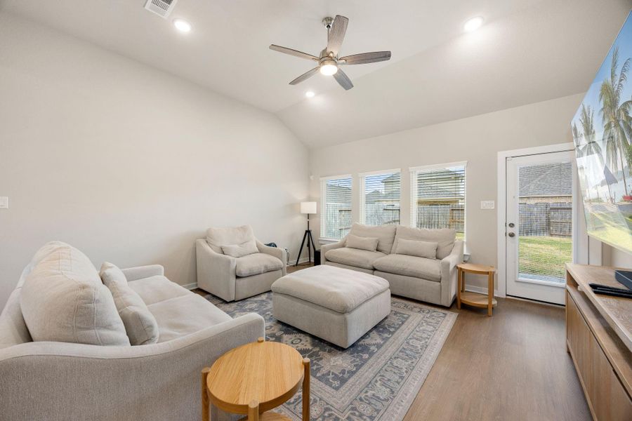 Furnished interior view inside a new home in Marvida, Cypress (Image 18).