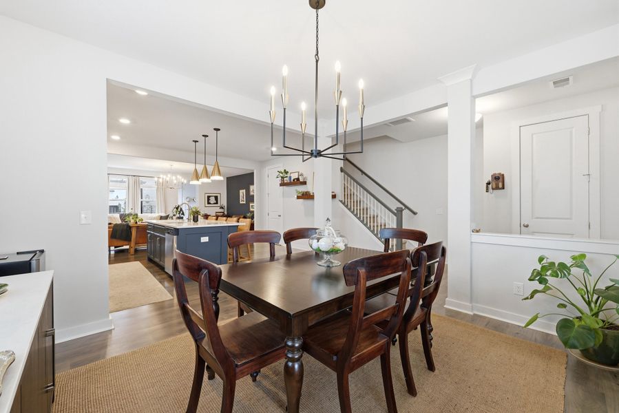 Furnished interior view inside a new home in Homecoming, Ravenel (Image 28). Furnished interior view inside a new home in Homecoming, Ravenel (Image 28).