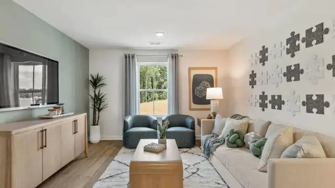 Furnished interior view inside a new home in Reserve at Gum Springs, Jefferson (Image 9).