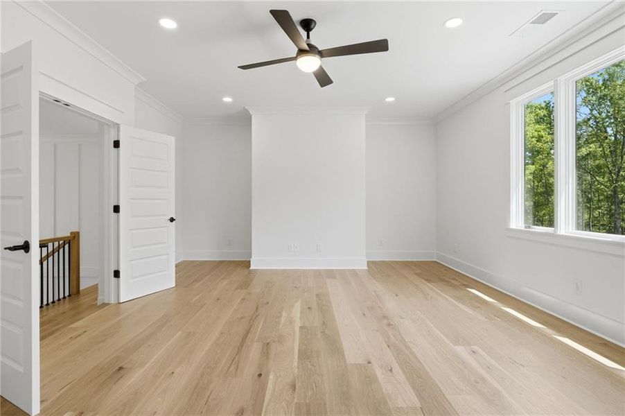 Spacious, unfurnished interior of a new home in , White (Image 19).