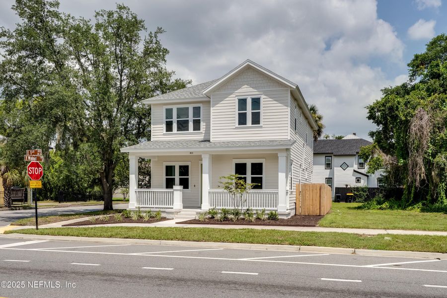 Front exterior of a new home in , Jacksonville, FL, highlighting curb appeal (Image 23). Front exterior of a new home in , Jacksonville, FL, highlighting curb appeal (Image 23).