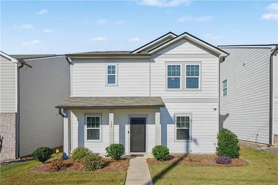 Front exterior of a new home in Casteel, Bethlehem, GA, highlighting curb appeal (Image 26).