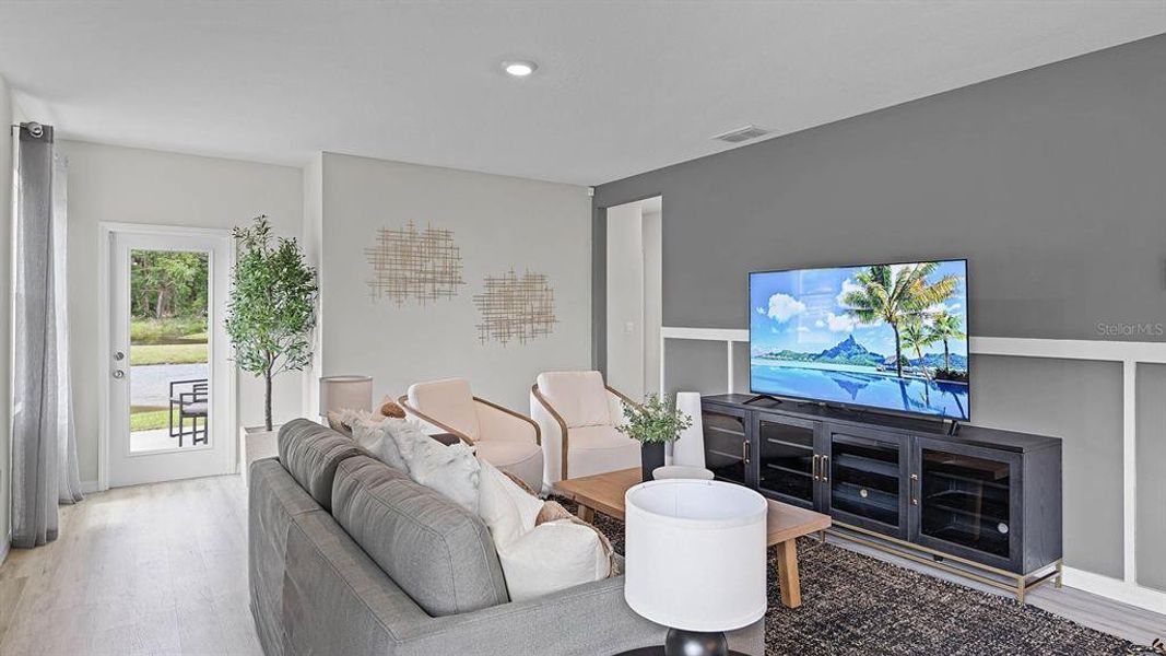 Furnished interior view inside a new home in Magnolia Pointe, Umatilla (Image 3).