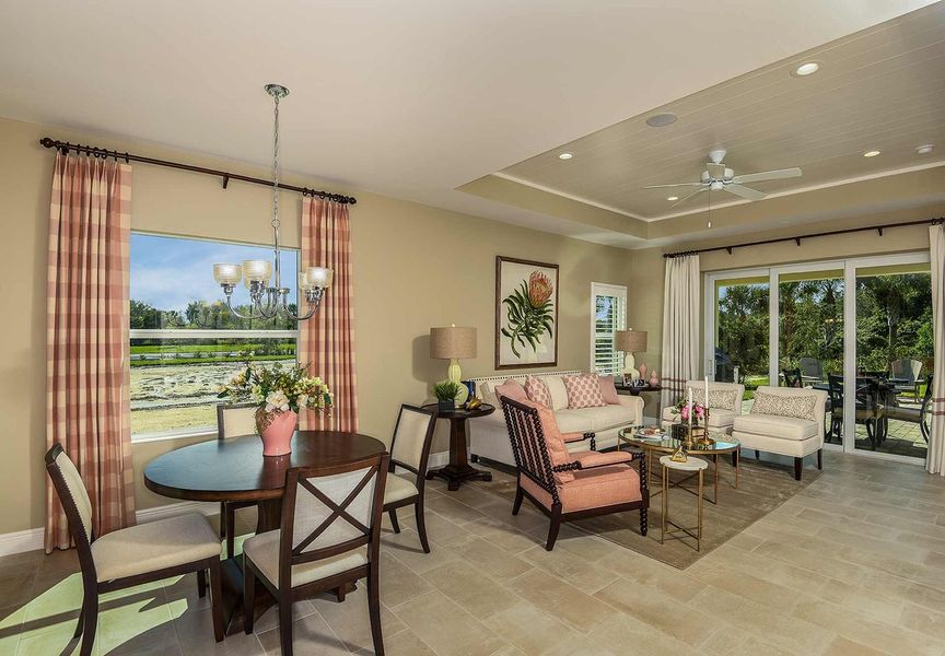 Representative furnished interior of a home built from the Fresh Spring by Neal Communities in Verandah, Fort Myers (Image 13).