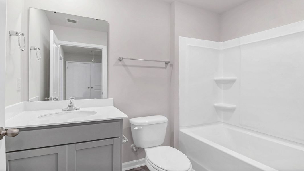 Furnished interior view inside a new home in Hunter's Branch Townhomes, Hopkins (Image 10).