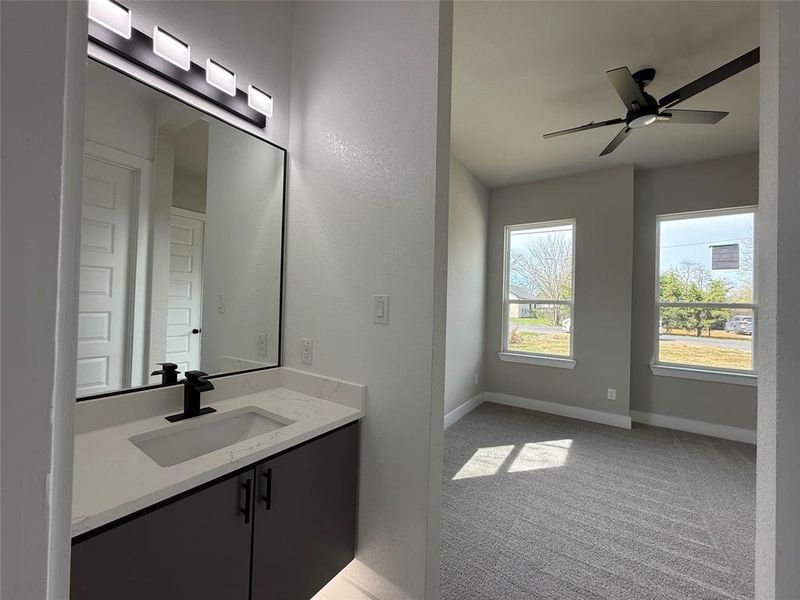 Furnished interior view inside a new home in , Dallas (Image 10).