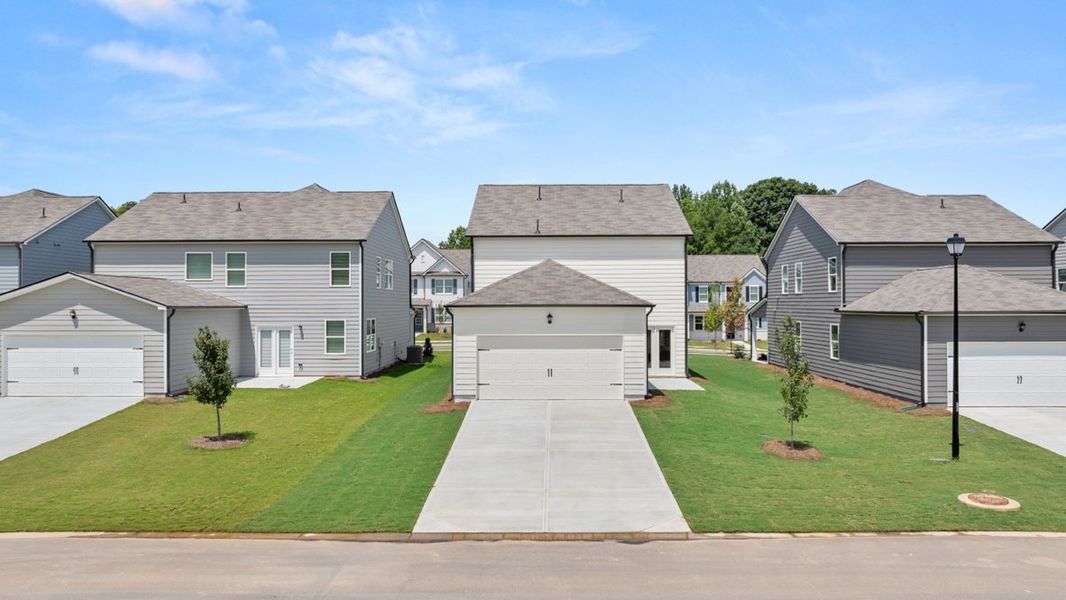 Representative exterior photo of a completed home built from the Irwin ll by D.R. Horton in Braselton Village, Braselton, GA (Image 17).