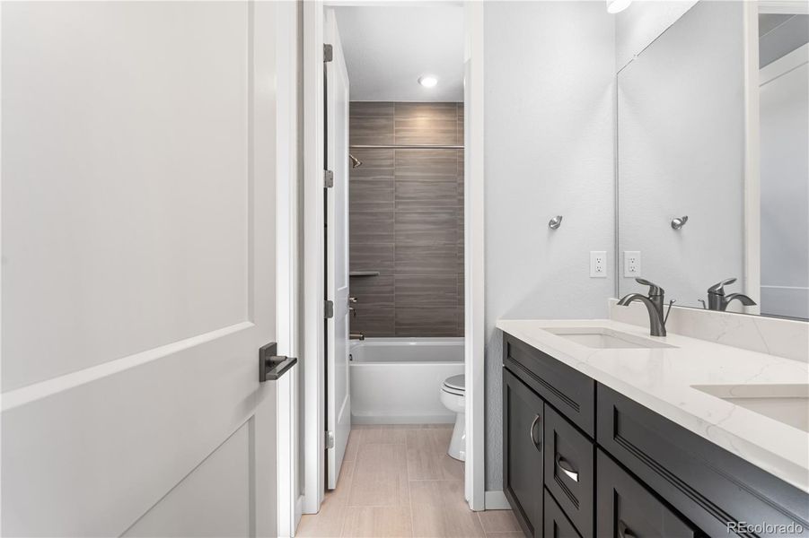 Furnished interior view inside a new home in Stargaze at Solstice, Littleton (Image 22).