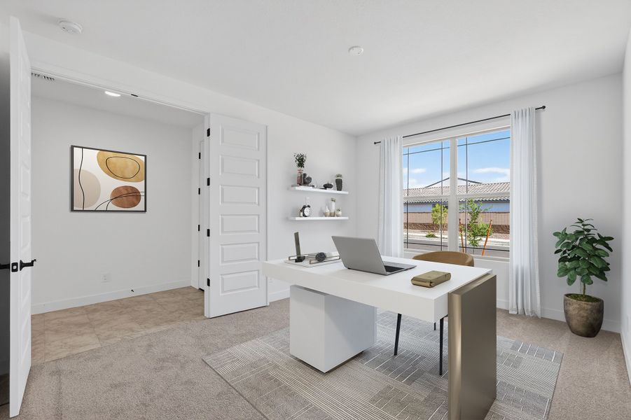 Furnished interior view inside a new home in Artisan at Asante, Surprise (Image 10).