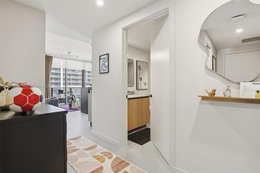 Furnished interior view inside a new home in , Miami (Image 61). Furnished interior view inside a new home in , Miami (Image 61).