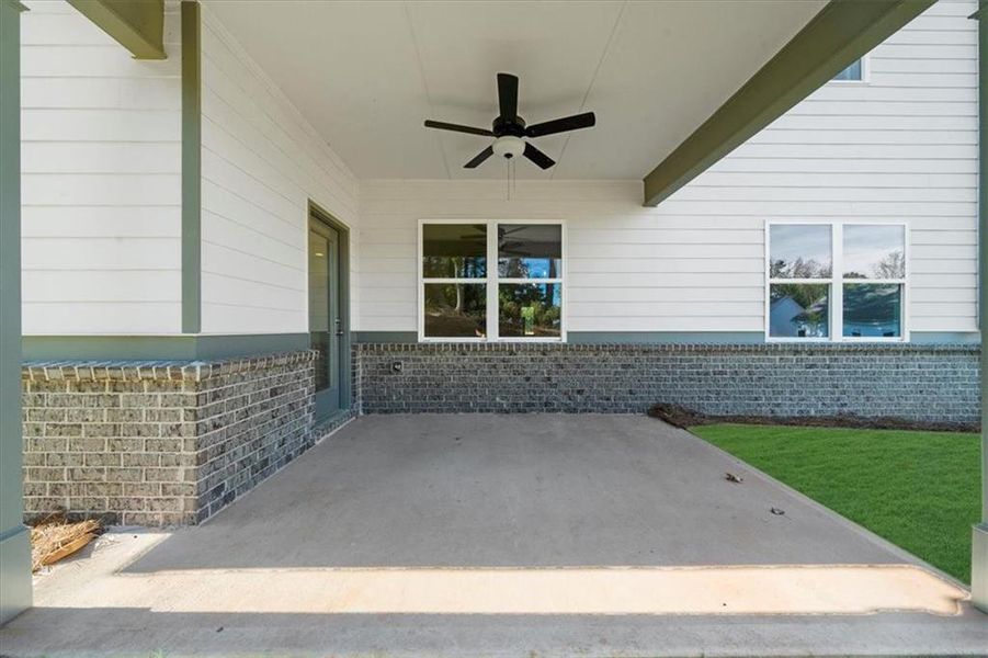 Exterior details and patio area of a home in , Flowery Branch (Image 3).