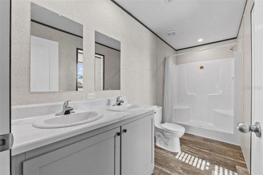 Furnished interior view inside a new home in , Fort McCoy (Image 9).