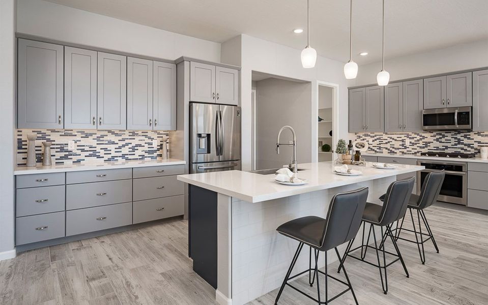Representative furnished interior of a home built from the The Woodland by CastleRock Communities in Heritage Pointe, Chino Valley (Image 10).