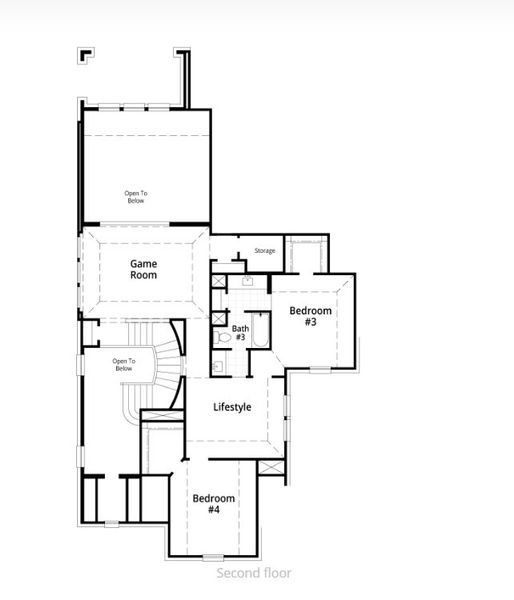 2D floor plan layout for the 226 Plan by Highland Homes in Jubilee: 70ft. lots, Hockley, TX (Image 21).