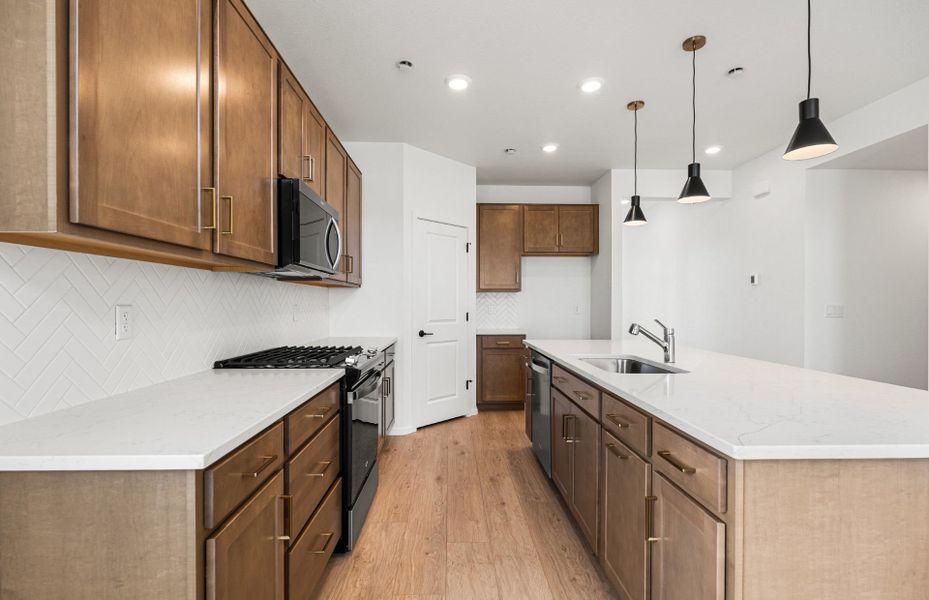 Furnished interior view inside a new home in Harvest Crossing, Aurora (Image 13).