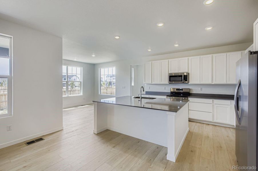 Furnished interior view inside a new home in Ledge Rock: The Monarch Collection, Johnstown (Image 8).