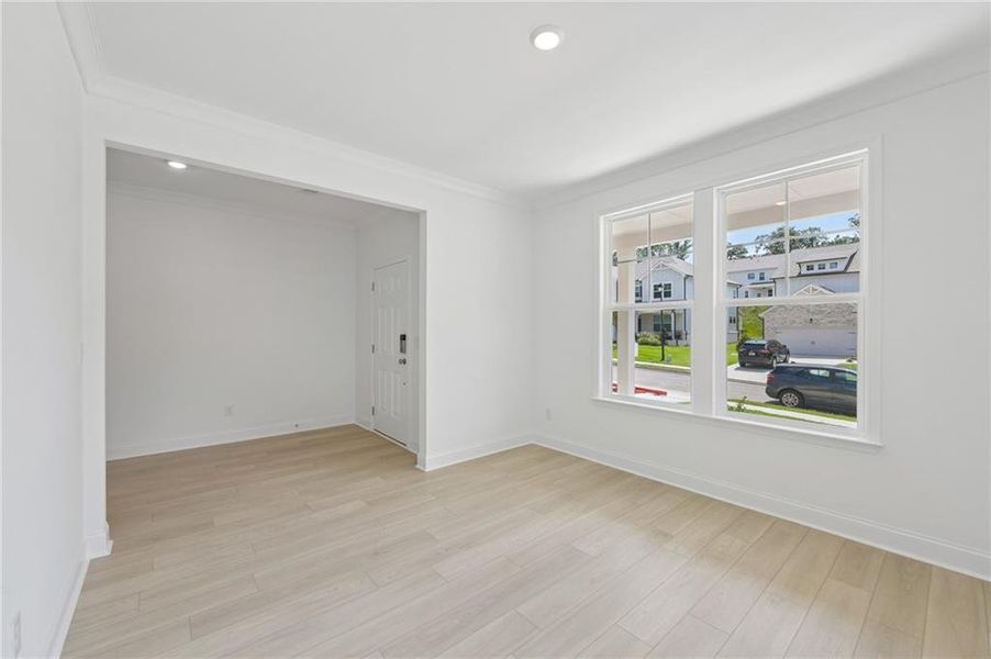 Spacious, unfurnished interior of a new home in Bailey Fence, Dacula (Image 64).