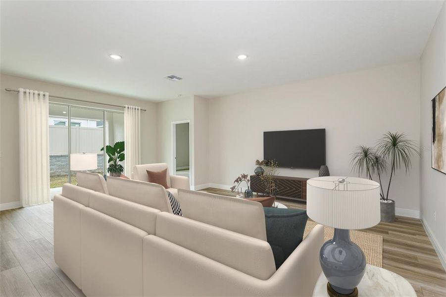 Furnished interior view inside a new home in Pasadena Woods, Dade City (Image 13). Furnished interior view inside a new home in Pasadena Woods, Dade City (Image 13).