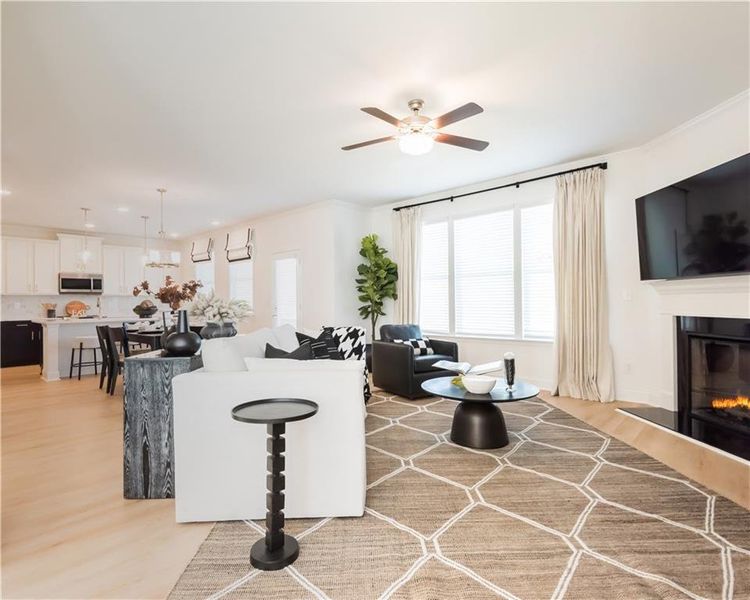 Furnished interior view inside a new home in Stratford Square, Lawrenceville (Image 28).