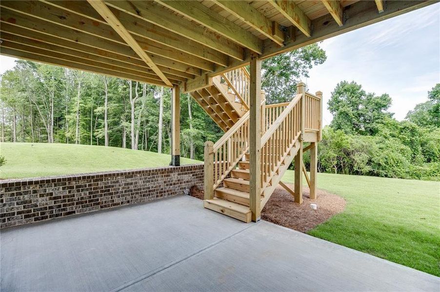 Exterior details and patio area of a home in , Buford (Image 36).