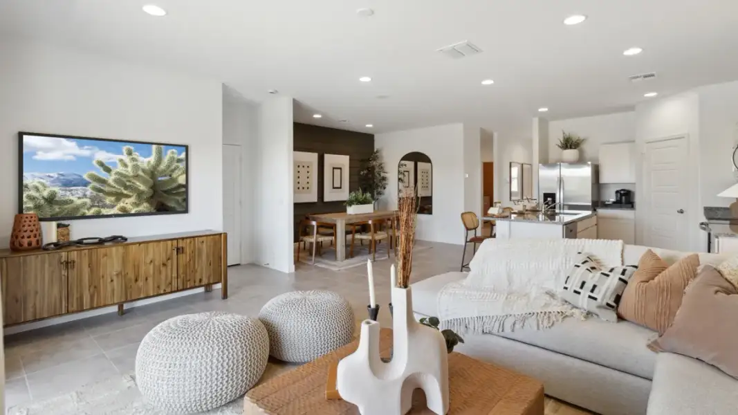 Furnished interior view inside a new home in Heartland Ranch, Coolidge (Image 12).