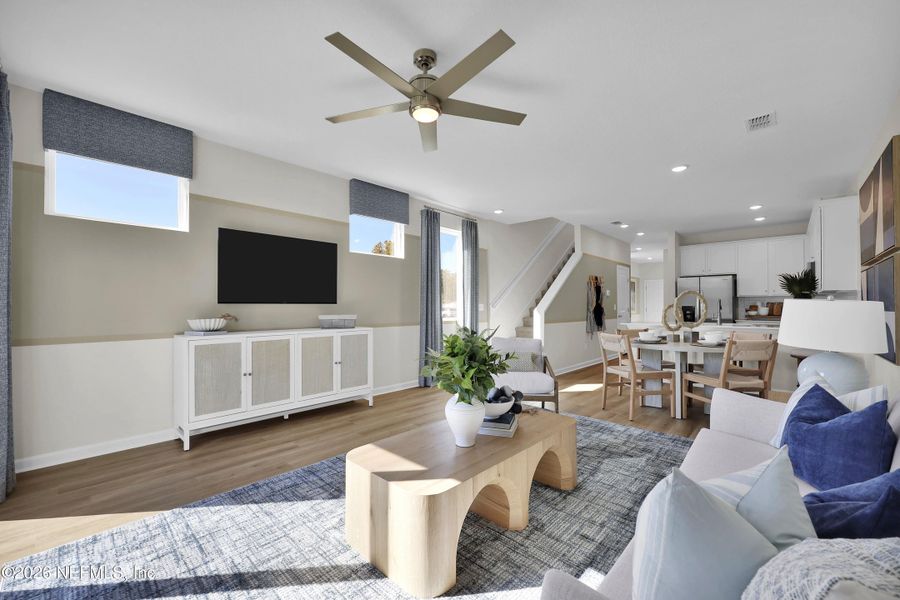 Furnished interior view inside a new home in Baxley Villas, Middleburg (Image 9).