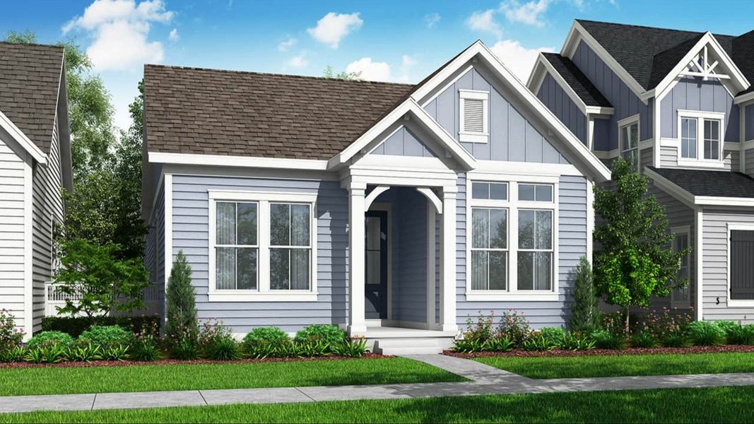 Representative exterior photo of a completed home built from the Dillon by Brightland Homes in Westerly, Erie, CO (Image 1).