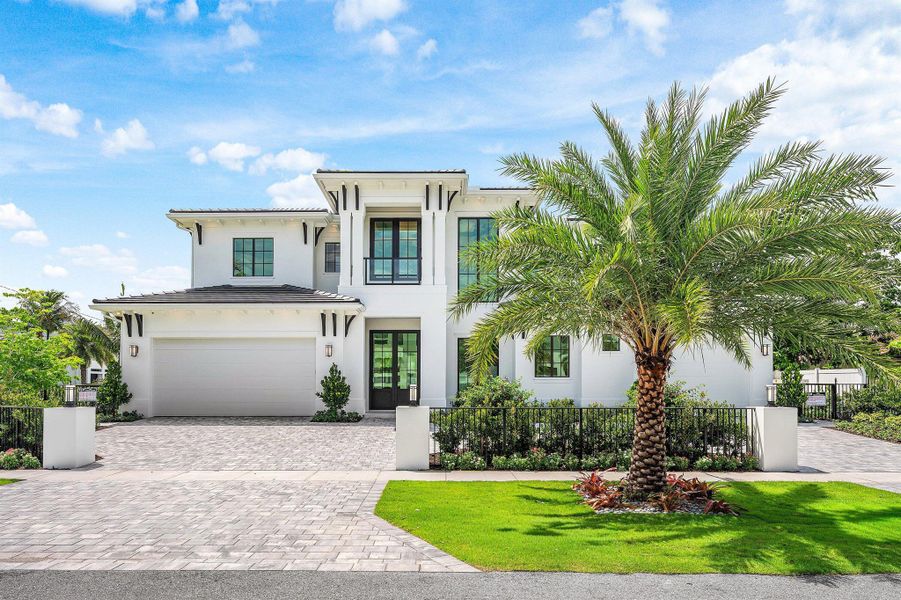Front exterior of a new home in , Boca Raton, FL, highlighting curb appeal (Image 30).