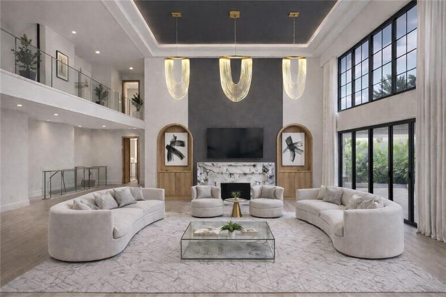 Furnished interior view inside a new home in , Alpharetta (Image 9).