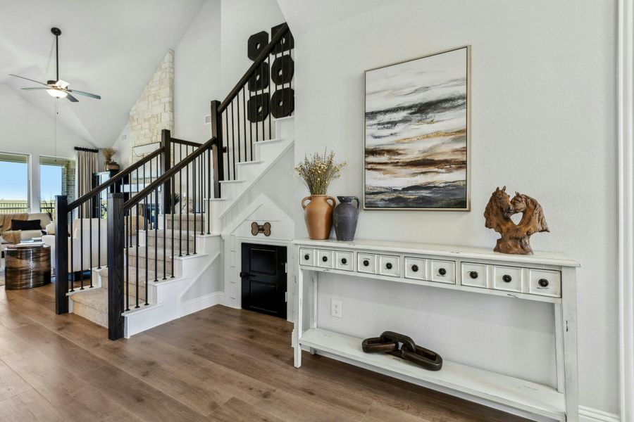 Representative furnished interior of a home built from the Willow by Kindred Homes in Dominion Park, Red Oak (Image 48).