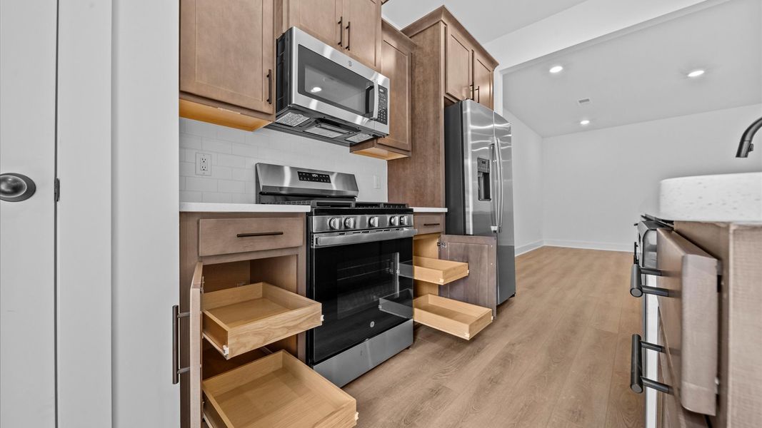 Furnished interior view inside a new home in Hickory Heights, Greenville (Image 11). Furnished interior view inside a new home in Hickory Heights, Greenville (Image 11).