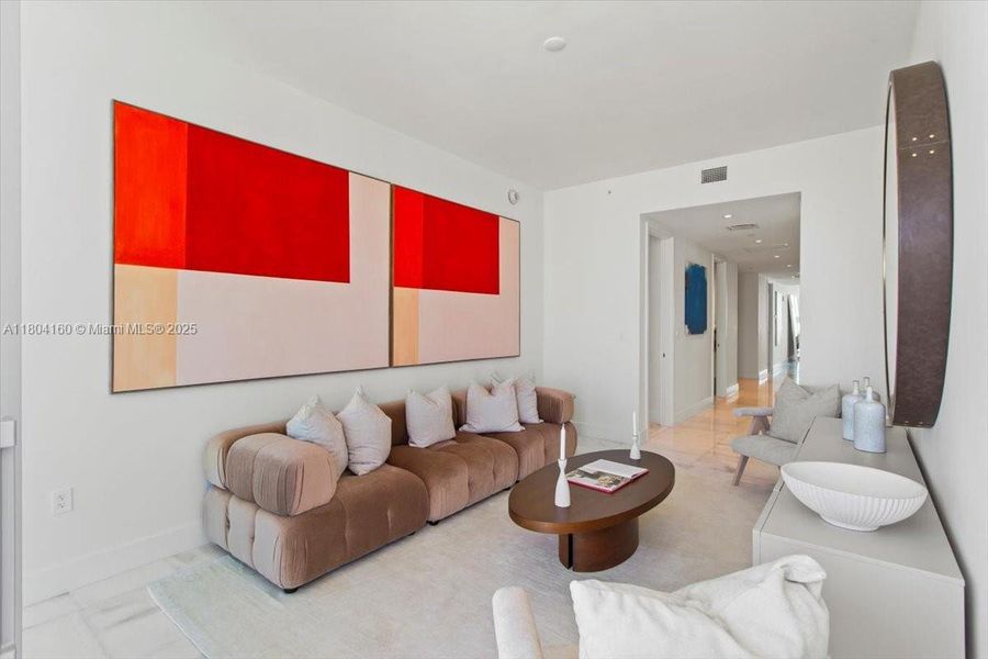 Furnished interior view inside a new home in , Miami (Image 13).